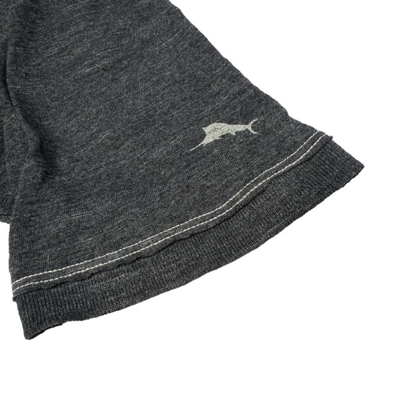 TOMMY BAHAMA Relax Island Modern Fit Charcoal Grey Men's Polo Shirt Size L - Picture 8 of 16